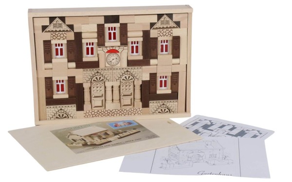 Wooden Construction Kit Noblesse house, 150 Wooden bricks_2