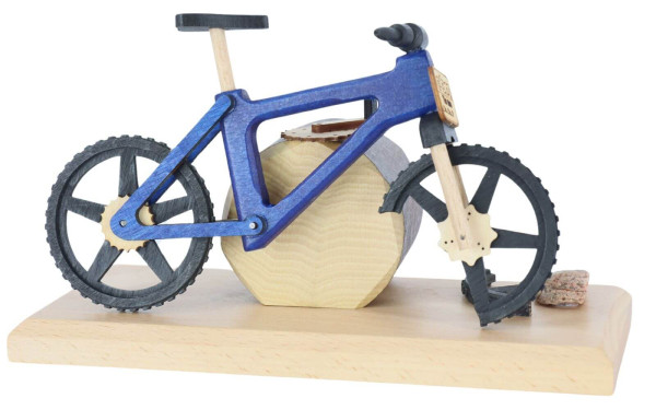 Räuchermann - Räucherfahrrad EBM Crashbike, blau von Gerd Hofmann_1